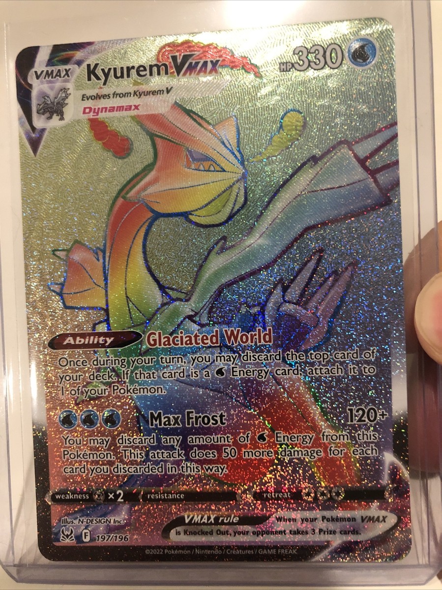 Pokémon TCG Kyurem VMAX Sword Shield Lost Origin 197/196