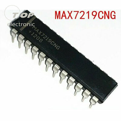 10x MAX7219CNG DIP-24 – Driver Per Display LED – IC NUOVO – Maxim Integrated