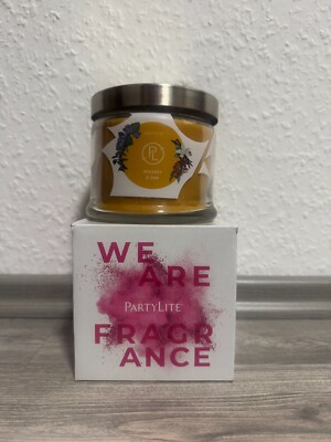 Partylite 3-Docht- Duftwachsglas ''Whiskey & Oak'', NEU + OVP