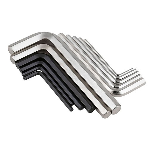 Metric Allen Key / Hex Wrench M0.7/0.9/1.2/1.5/2/3/4/5/6/8/10/12 Black/Ni-plated - Picture 3 of 6