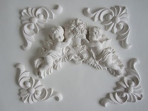 Shabby Chic Cherubs And Flowers Four Decorative Reagil Furniture