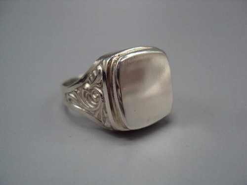 Bague En Argent Massif 925 - Poids 20g, Taille 55 (17,5 Mm), Occasion