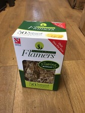 FLAMERS NATURAL FIRELIGHTERS BOX 50 UK CERTAINLY WOOD COLLECT ONLY AL4 J DAY SR3 0.16 per lighter