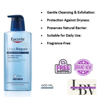 Eucerin UreaRepair 5 % Duschgel 400 ml große Größen sparen Mehrfachkauf kostenloser UK-Versand