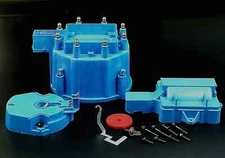Chevy GM BLUE HEI Large Distributor Cap Rotor Kit SBC BBC 305 327 350 396 454
