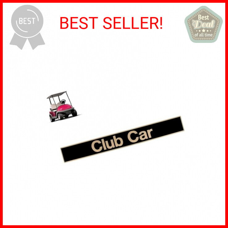 Drive-up Name Plate,Black Gold Decal for Club Car Precedent Golf Cart-15.74"&times;2.2