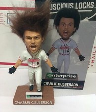 Charlie Culberson Atlanta Braves Real Hair Bobblehead Flying Squirrels SGA