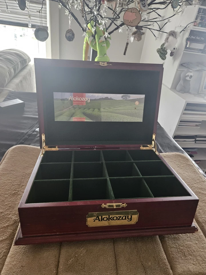 "Alokozay" 12 Pocket Wood Tea Box - Image 2 of 3
