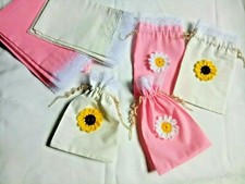 Set 12 pcs Gift Bags 5x8 inches For Wedding Party Favors Handmade Craft DIY