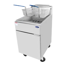 ATOSA ATFS-75 Commercial 5 Tube Stainless Steel Floor Deep Fryer 15000BTU 75 lbs