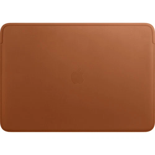 NEW Authentic Apple for MacBook Pro 16" Leather Sleeve Saddle Brown MWV92ZM/A