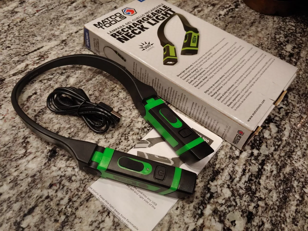 Matco Tools 300 LUMENS RECHARGEABLE NECK LIGHT GREEN