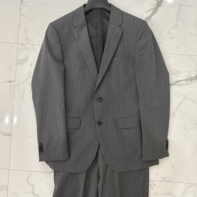 Hugo Boss Grand Central Gray Striped Suit 36R