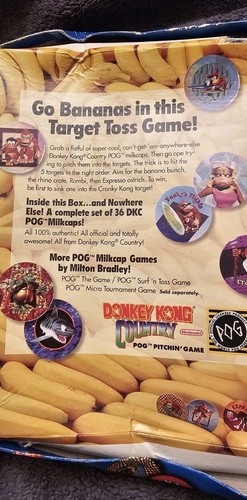VINTAGE 1995 Donkey Kong Country POG Pitchin' Game UNPUNCHED Nintendo *READ* - Picture 4 of 23