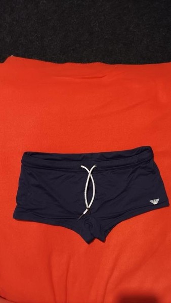 Women Emporio Armani Shorts Navy Polyester 36 / S