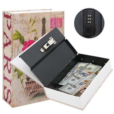 KYODOLED Diversion Book Safe with Combination Lock, France 