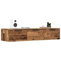 Wandschrank Altholz-Optik 102X30X20 Cm Spanplatte