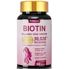 Vitamin B Complex Capsules B1 B2 B3 B5 B6 B7 B9 B12 Folic Acid  Biotin Energy