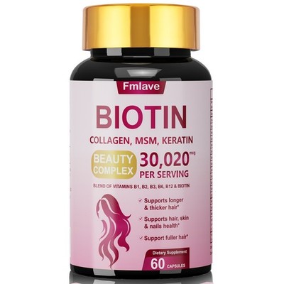 Vitamin B Complex Capsules B1 B2 B3 B5 B6 B7 B9 B12 Folic Acid & Biotin Energy