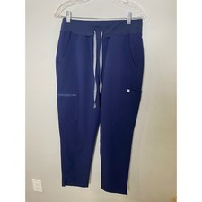 FIGS Technical Collection High Waisted Cargo Scrub Pants Navy Blue Medical M