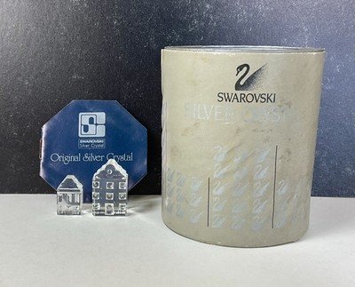Swarovski Crystal 2 Houses 7474 NR 100 000 w/ Original Box