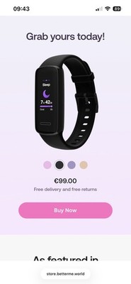 Fitness Uhr#Better Me#schwarz#Schlaf#Schritte#Puls Sportuhr