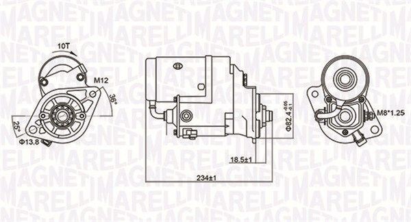 Starter Magneti Marelli 063721154010 FÜR Toyota Anlasser Startmotor-image