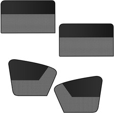 Car Window Shades, Magnetic Side Window Sun Shade Curtain, Half Blackout Ha...