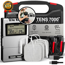 Rechargeable Tens Unit Muscle Stimulator, EMS Muscle Stimulator, Back Pain Relie