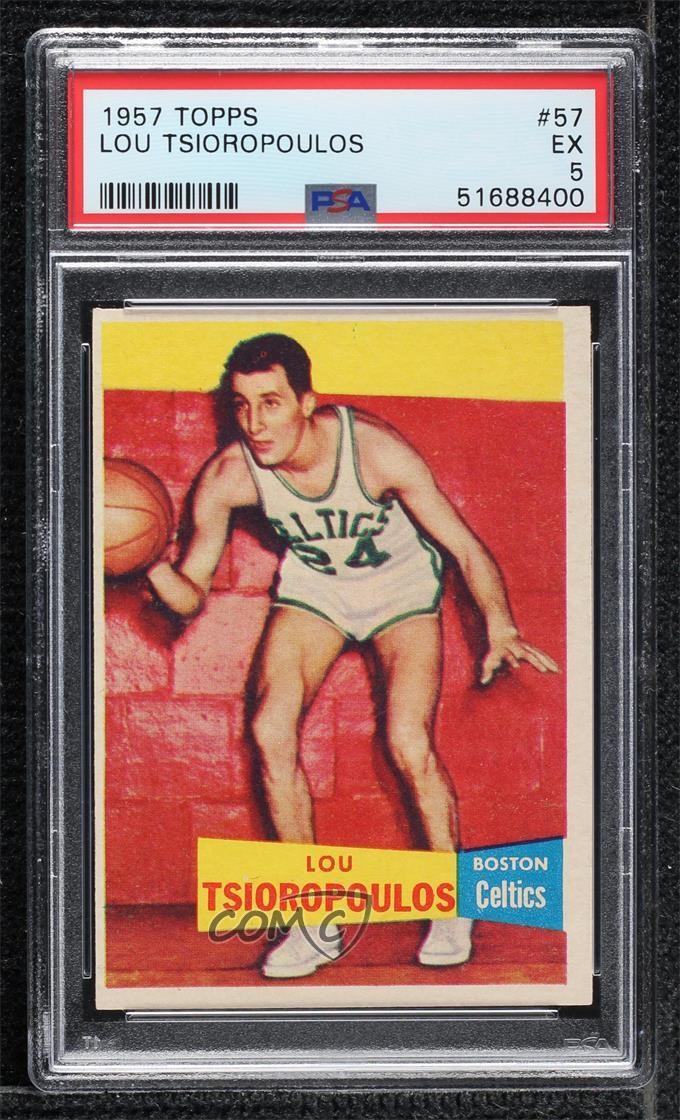 1957-58 Topps Lou Tsioropoulos #57 PSA 5 Rookie RC 0ti4