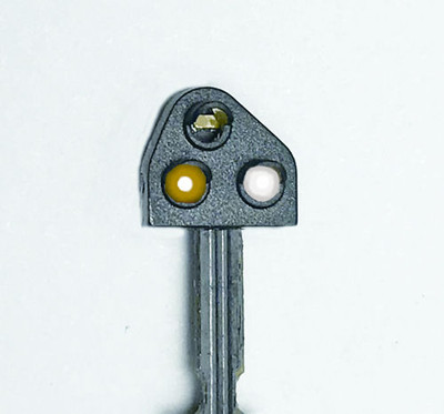 Train-Tech GS2 Bodenposition Nebenschlusssignal - weiß/gelb Spurweite OO