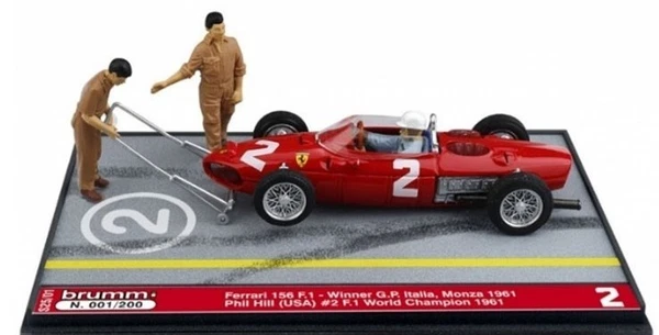 Brumm S2501 1:43 Ferrari 156 F1 Italia GP 1961 Sieger #19 Hill Modellauto-image