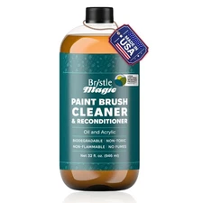 Oil Paint Brush Cleaner and Restorer-Paintbrush Cleaner for Acrylic, Oil, and...