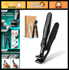 Heavy Duty Toenail Clippers for Thick Nails, Long Handle, Wide Jaw - Seniors  A