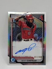 2024 1ST BOWMAN CHROME AUTO Baseball NEYFY CASTILLO SP /499 #CPA-NC Diamondbacks