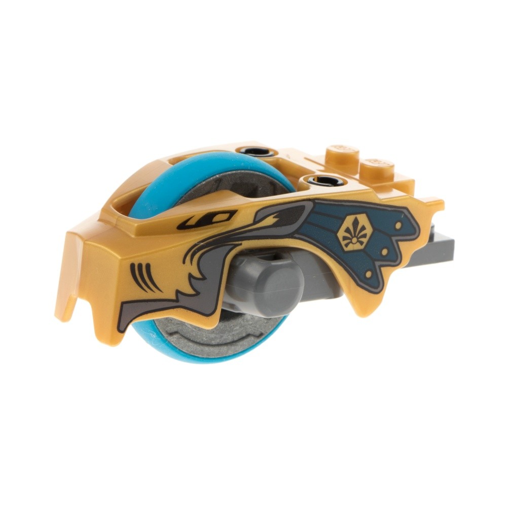 1x Lego Chima Flywheel 2x8 Wheel Blue Gray Lion Gold 70108 6036017 11125c01