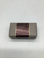 Bath & Body Works Leather & Brandy Shea Butter Cleansing Soap Bar 5 oz