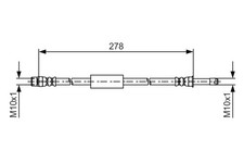 BREMSSCHLAUCH FÜR BMW 5 (F10), BMW 5 TOURING (F11) - BOSCH 1 987 481 617