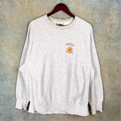 VTG 90s Kappa Delta Crewneck Sweatshirt XL Gray Heavyweight Frat College Greek