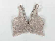 Victoria's Secret PINK Lace Push-Up Underwire Bralette Bra Taupe Small Coquette