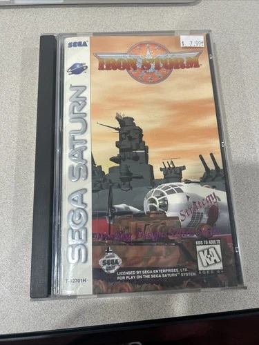 Iron Storm (Sega Saturn, 1996) CIB Mint Disk With REG CARD