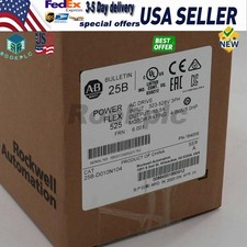 New Sealed Allen Bradley 25B-D010N104 /A Powerflex 525 AC Drive 5HP 4.0KW