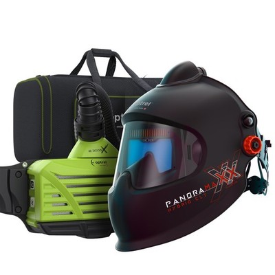 Optrel  Panoramaxx Hybrid CLT Schweißhelm + e3000X PAPR Atemschutz TH3 ATEX