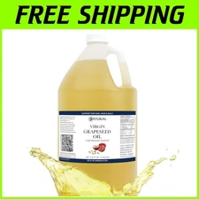 Versatile 1 Gallon Grapeseed Oil - Antioxidant-Rich for Cooking and Moisturizing