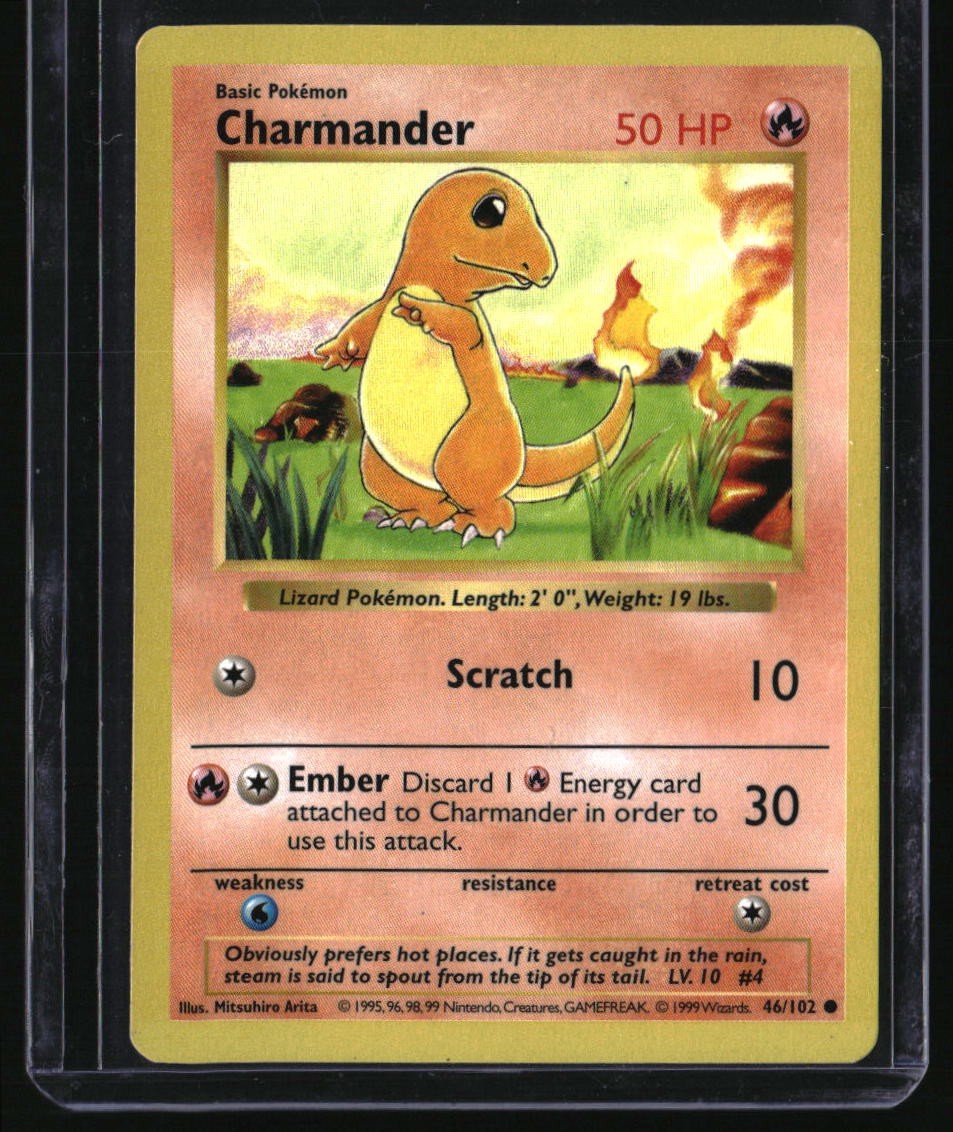 Pokemon Base Set Shadowless Charmander LP 46/102 | eBay