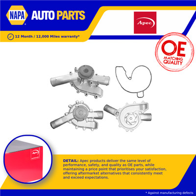 Water Pump fits MERCEDES C63 AMG 6.2 08 to 14 M156.985 Coolant 1372000601 Apec