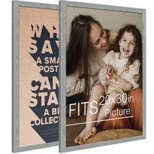 , 20x30 Poster Frame Grey Distressed Grain Style Frames for 30 by 20 Picture ...