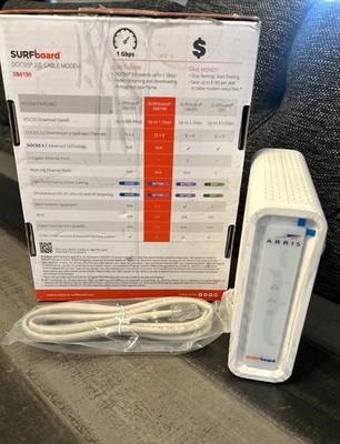 ARRIS Surfboard SB6190 Cable Modem 3.0 Open Box   ARRIS   Wi-Fi Hotspot Modem