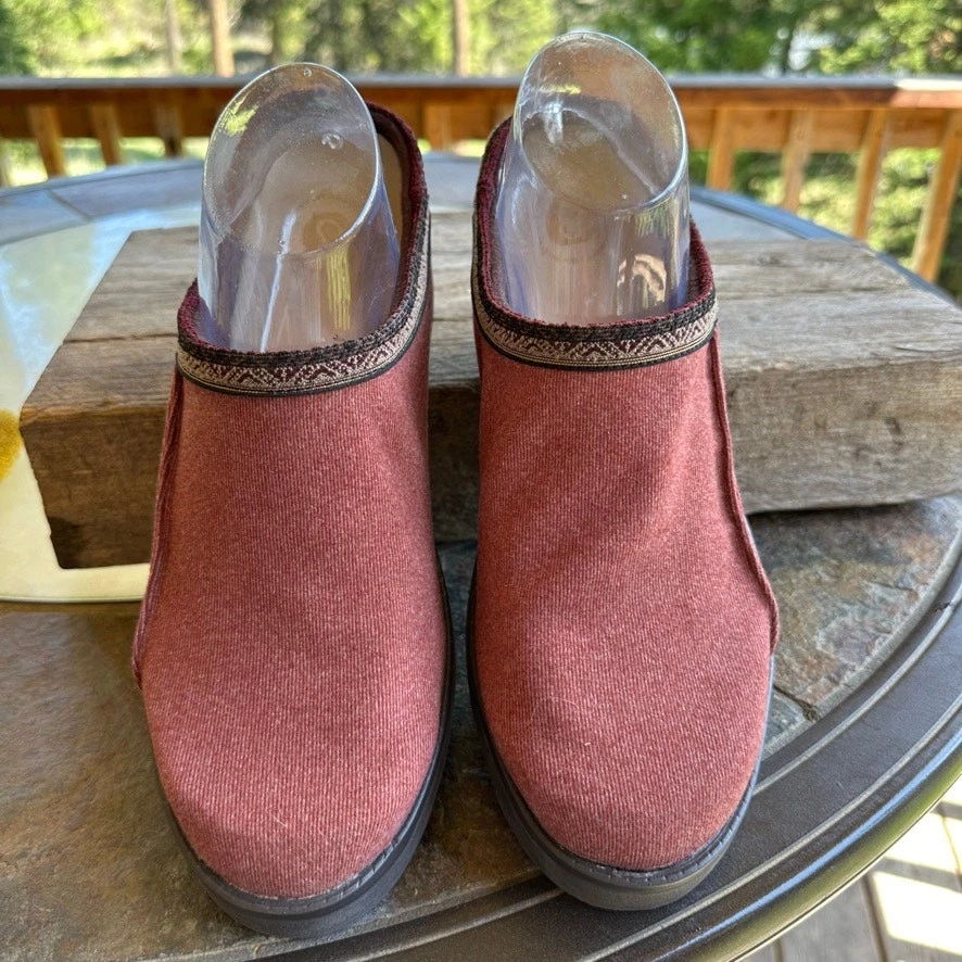 Zueco sin cordones Bzees Flagstaff 9W cómodo para caminar trabajo informal lavable tejido elástico Foto 3 de 4