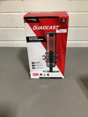 HyperX QuadCast USB Microphone (Anti-Vibration, Tap-to-Mute) PC/Mac/PS4/PS5